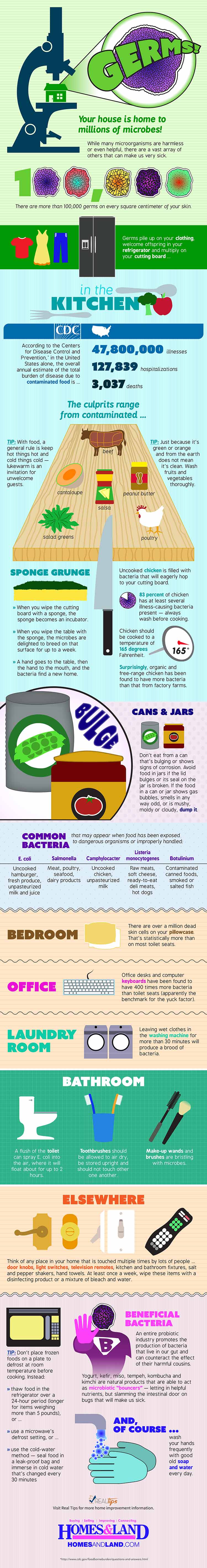 Preventing Household Germs Infographic