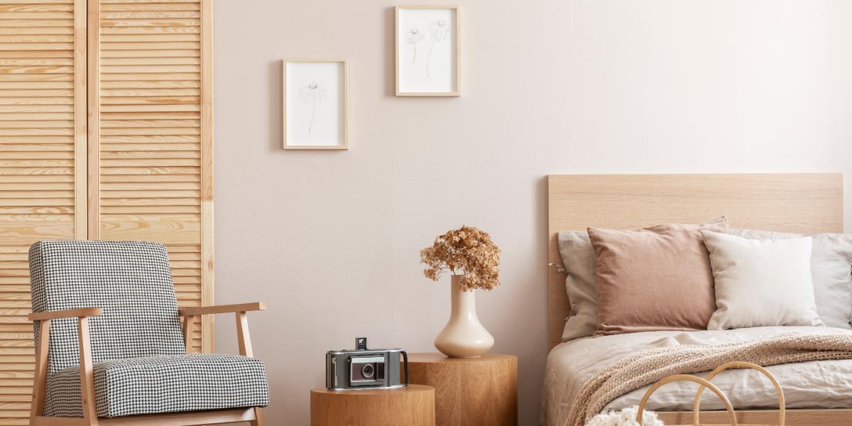 Photo Of Bedroom With Photos On The Wall