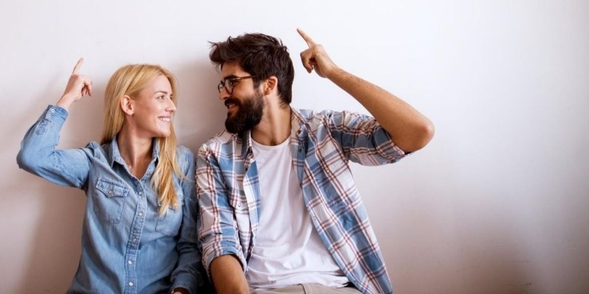 A young couple buying their first home during coronavirus